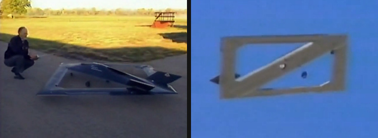 McDonnell Douglas project Diamond joint wing rapid prototyping demonstrator UAV Phantom Works in flight