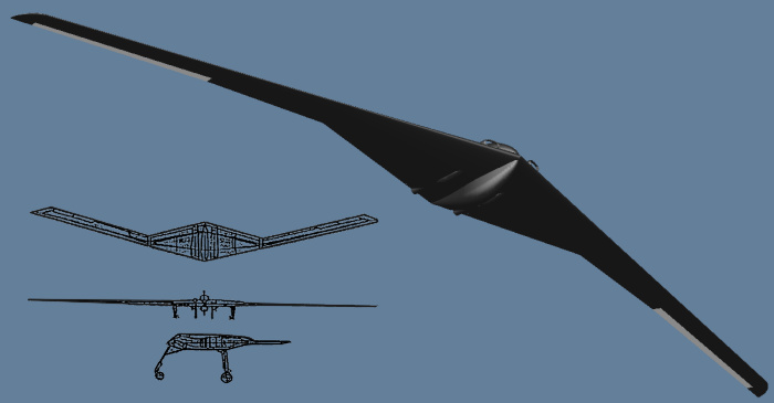 Loral Western Development Labolatories Frontier Systems W570 WS570A stealthy stealth UAV unmanned aerial vehicle reconnaissance surveillance Tier II Plus proposal competitor modification