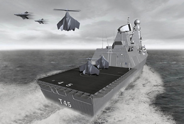 Novel Air Concepts Vision UAV UCAV Royal Air Force Navy RAF RN unmanned combat air vehicle program proposal experimental prototype VTOL stealth urban canyon frigate