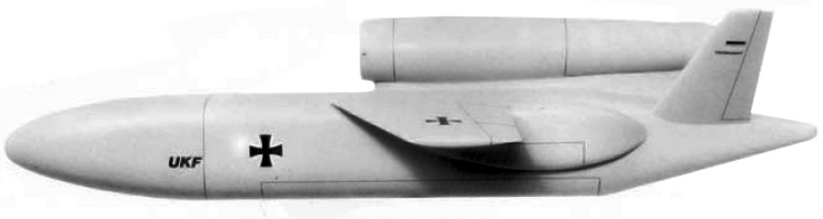 Dornier german remortely piloted armed UAV UCAV Luft Angriffs RPV UKF Unbemanntes KampfFlugzeug unmanned combat air vehicle AGARD