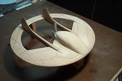 Future Horizons Geobat disc aircraft ufo design model