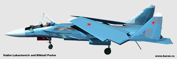 Sukhoi Suchoj Su-27KM FSW forward swept wing naval heavy fighter soviet