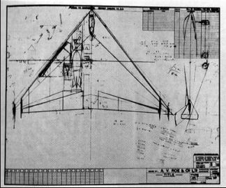 Avro Vulcain flyingwing bomber