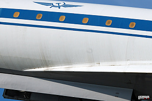 Tupolev Tu-144 wing apex supersonic passanger aeroplane