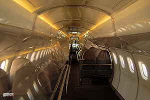 Concorde interior supersonic passanger aeroplane