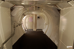 Concorde rear interior baggage place supersonic passanger aeroplane
