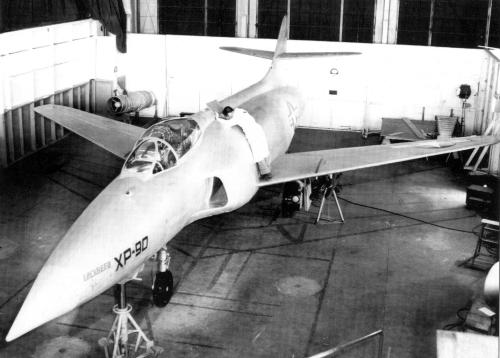 Lockheed XP-90 XF-90 fighter plane aircraft Model 90