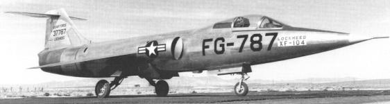 Lockheed XF-104 starfighter 53-7787 prototype experimental