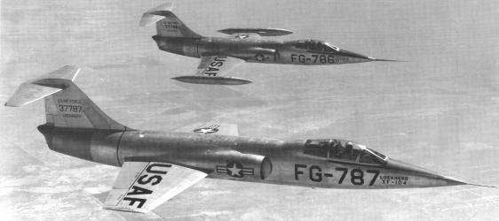 Lockheed XF-104 Starfighter YF-104 FG-786 FG-787 fighter prototype