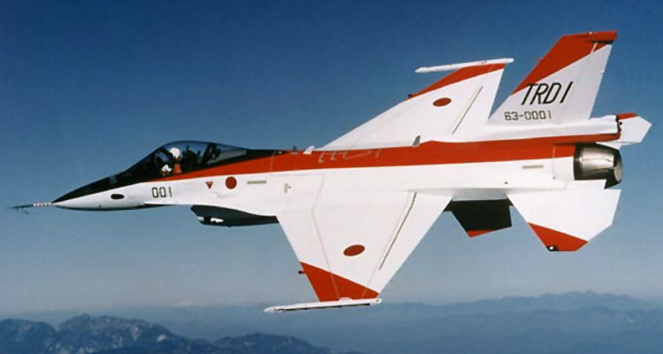 Mitsubishi Heavy Industries Lockheed Martin General Dynamics F-2 Kai FSX prototype fighter Japan JASDF
