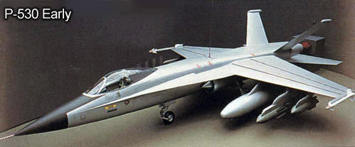 Northrop P-530 Cobra fighter project mockup model aircraft 
