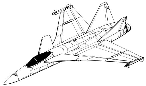 McDonnell Douglas Northrop Hornet 2000 configuration 4 IV cannard