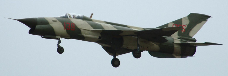 Chengdu J-7FS fighter experimental demonstrator china PLAAF