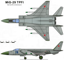 MiG-29 9 TPFI heavy perspective tactical fighter interceptor soviet