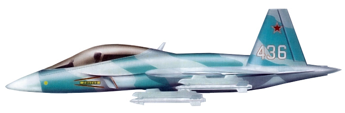 Mukhamedov OKB Integral-2010 I-2000 fighter design patent stealthy moderná ruská stíhačka