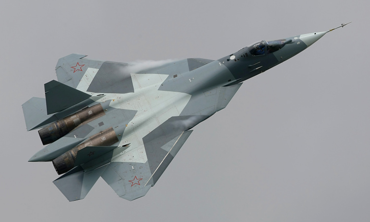 Suchoj Sukhoi T-50 PAK FA russian stealthy 5th generation fighter modern advanced first flight prv let modern rusk sthaka piatej genercie Su-50 camouflage kamufl