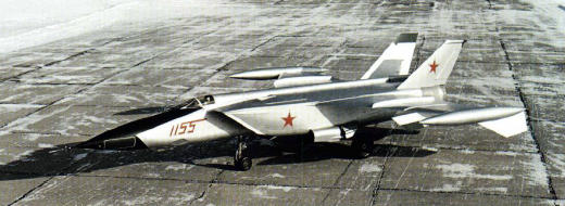 MiG-25 E-155R-1 reconnaissance high speed fighter aircraft plane red 1155 prototype