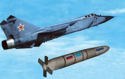 MiG-31I Ishim Išim satelite launcher rocket fighter