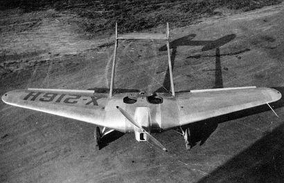 Northrop AFW experimental plane Model 216 flying wing foreruner