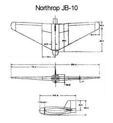 Northrop JB-10 buzz bomb flyingwing 