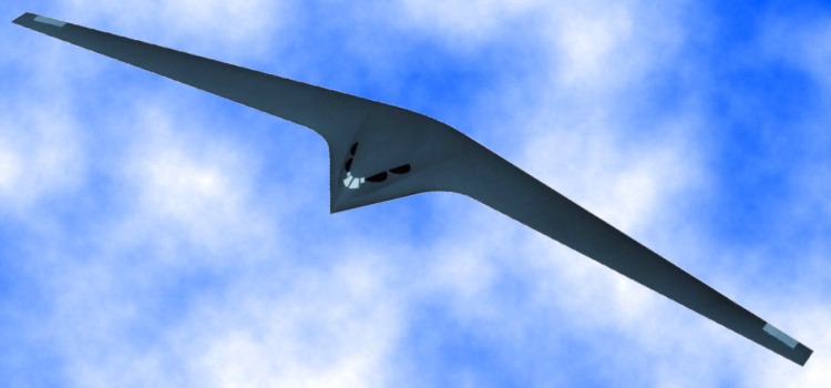 Lockheed Martin future bomber strike aircraft forward swept wing FSW Dark Star stealthy stealth USAF americký bombardér