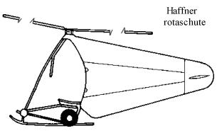Raoul Hafner Rotachute glider AFEE