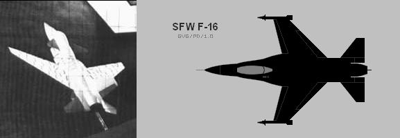 General Dynamics F-16 FSW forward negative swept wing X-29