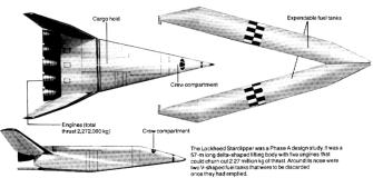 Lockheed Starclipper space shuttle plane ship vehicle reusable 