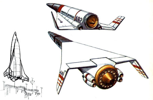 Martin Astrorocket system spaceplane vehicle study VTHL TSTO
