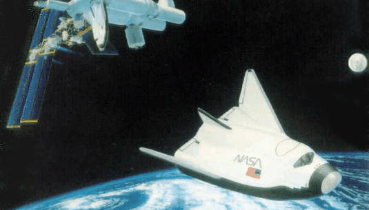NASA HL-20 space plane vehicle shuttle transport crew horizontal landing