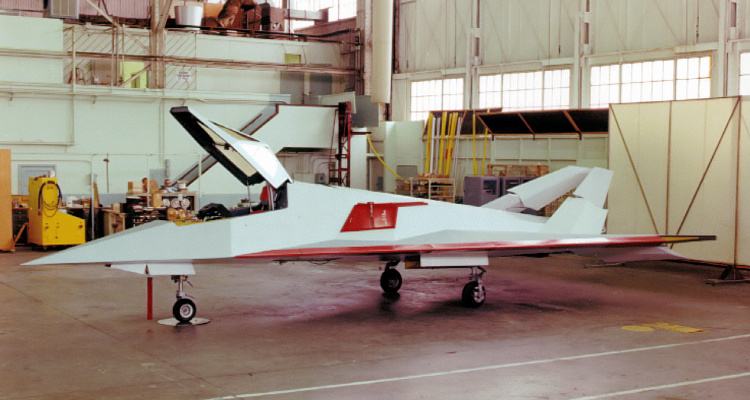 Lockheed Have Blue XST stealth technology prototype demonstrator Harvey flight test low observable experimental DARPA
