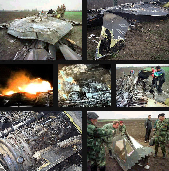 Lockheed F-117A nighthawk at Yugoslavia shot down stealth aircraft destroyed lost in combat SAM S-125 Neva-M