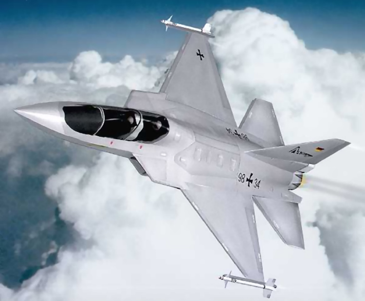 DASA EADS AT-2000 mockup MAKO HEAT advanced european trainer light combat aircraft stealth stealthy