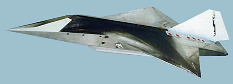 DASA FTTU Fliegender Technologie – Trager Unbemannet windtunnel stealth fighter model EADS