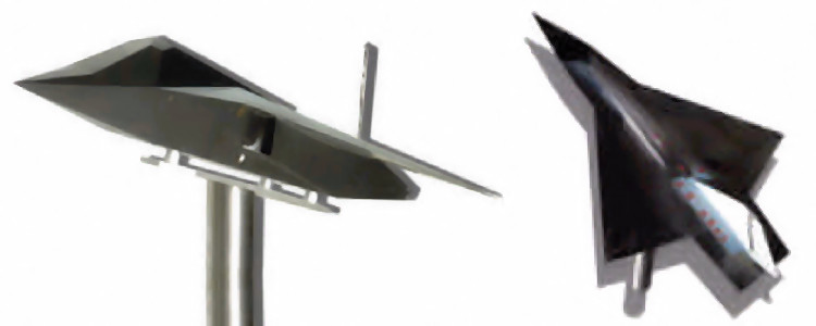 DASA FTTU Fliegender Technologie – Trager Unbemannet windtunnel german stealth fighter model EADS