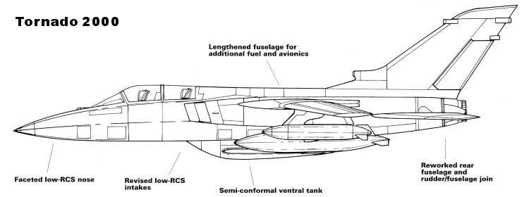 Panavia Tornado 2000 stealthy modification proposal project low observable fighter