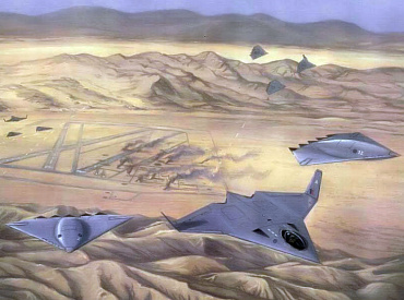 AVPRO what-if painting stealth fighter bomber UCAV fake fiction