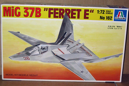 MiG-37B Ferret E fake plastic kit soviet stealth fighter fiction