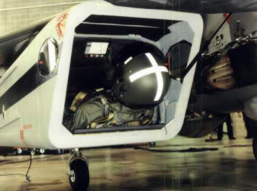 AVPRO EXINT pod under Harrier mockup proposal