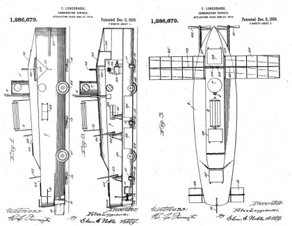 Felix Longobardi flying submarine submersible aircraft plane patent