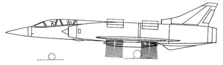 Dassault Mirage III V03 V04 two seat prototype experimental american USA plane fighter aircraft