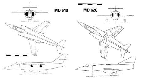 Dassault MD 620 Cavalier project proposal VTOL aircraft plane