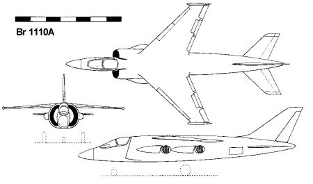 Breguet Br 1110A VTOL fighter aircraft Bristol BE 52 BE 53