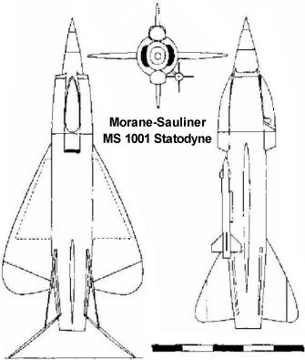 MS 1001 Statodyne VTOL Moran Sauliner experimental fighter