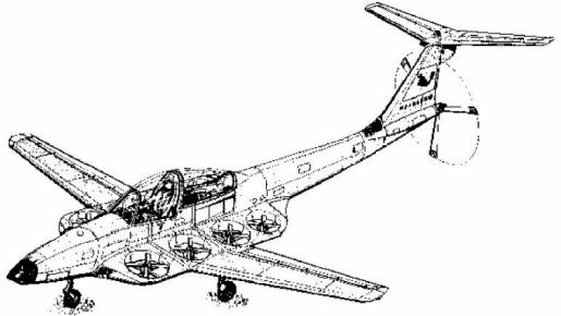 Marchetti ducted fan propeller light aircraft plane project concept study VTOL VSTOL