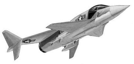 Rockwell XFV-12 VTOL experimental plane aircraft 