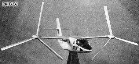 Bell D-266 Tilt Rotor concept VTOL proposal aircraft plane US Army