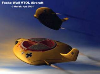 Focke Wulf VTOL aircraft project nacistic