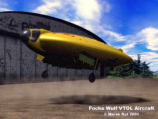 Focke Wulf VTOL project aircraft nacistic german