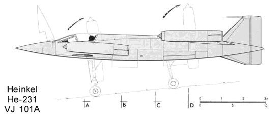 Heinkel He-231 VJ-101A VTOL 